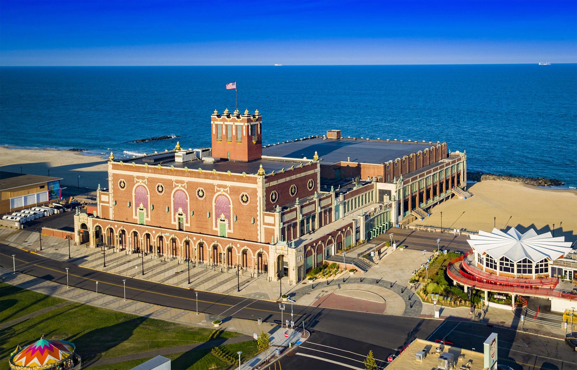 Drone Photograph of Asbury Park Convention Hall New Jersey