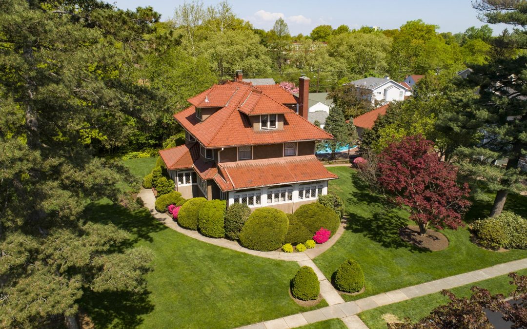 Drone Photograph of a Residential Home in Nutley New Jersey