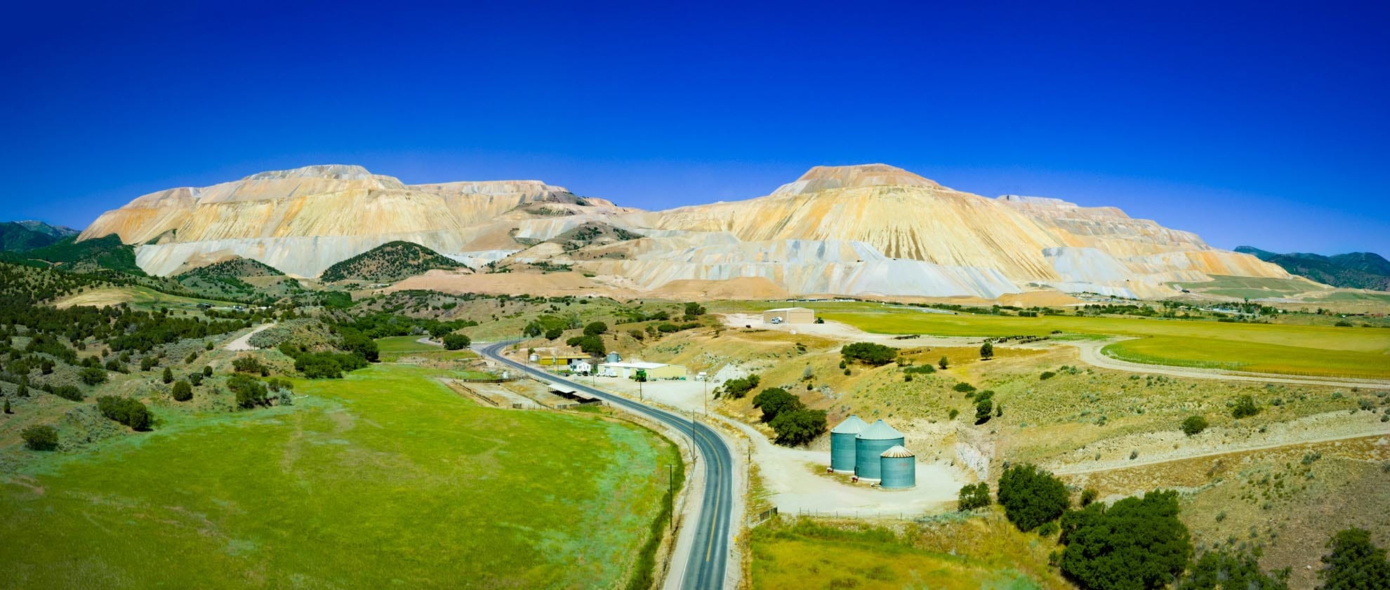 Drone Photograph of Bingham Canyon Mine Utah