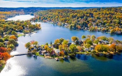 Drone photography of New Jersey Lakes