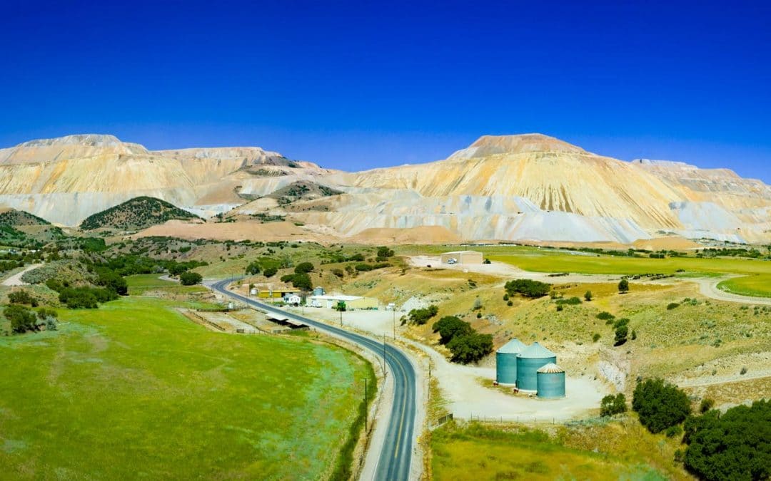 Drone Photograph of Bingham Canyon Mine Utah