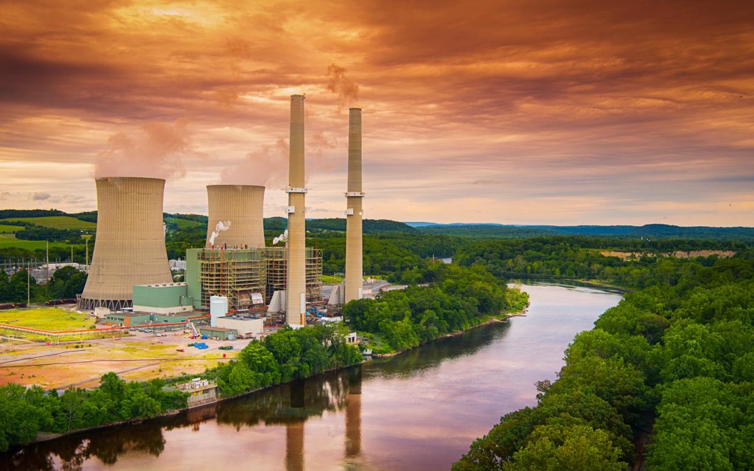 Drone Photograph of Martins Creek Power Plant PA