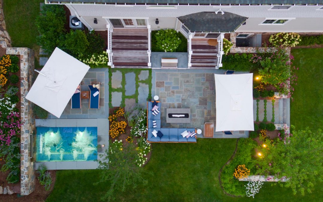 Drone Photography for Landscaping Pools and Spas