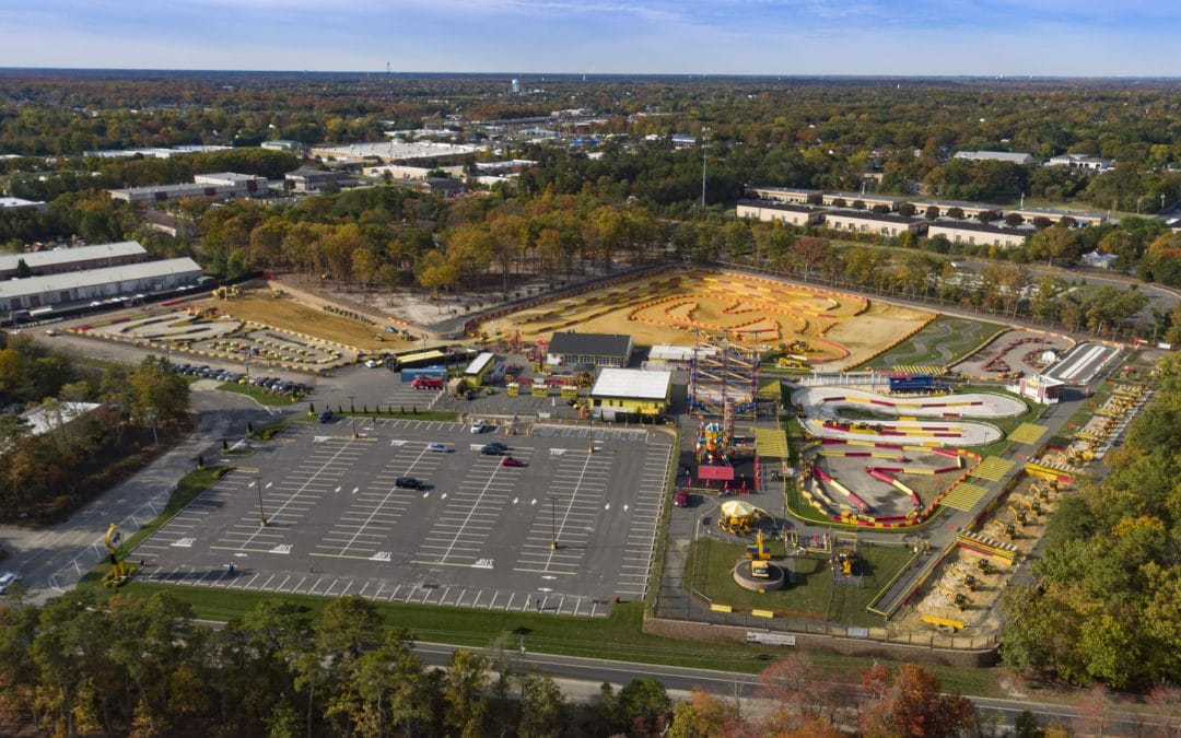 Amusement Park Drone Photography of Diggerland USA