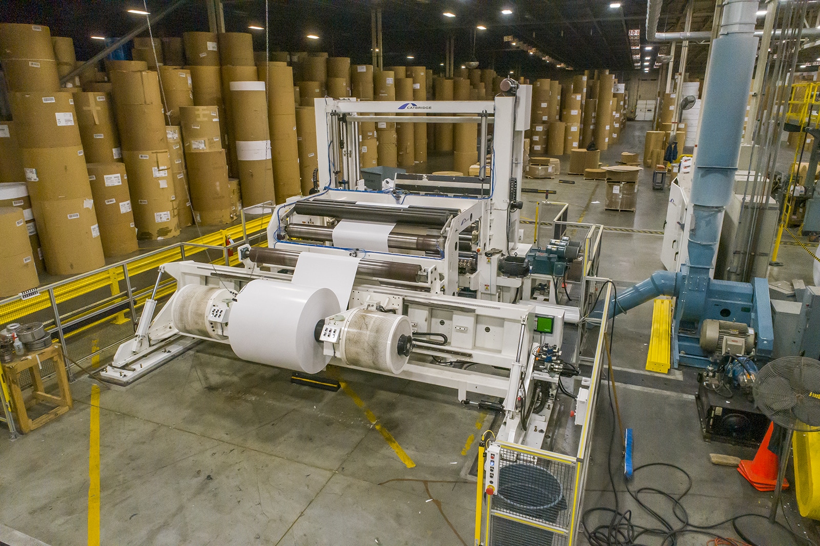 Drone Photography inside the Roosevelt Paper Company in Mt. Laurel, NJ