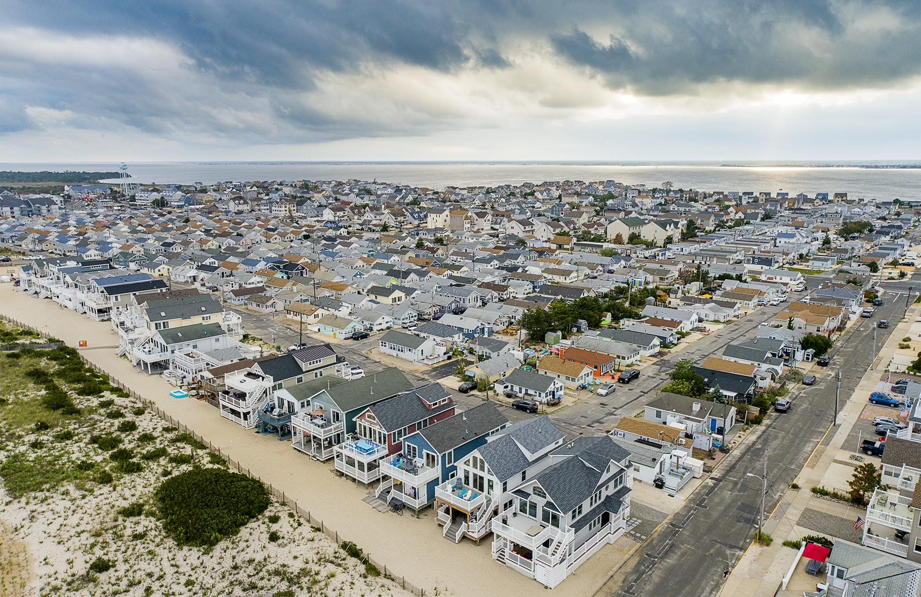 Drone Photograph of Seaside Park NJ Homes