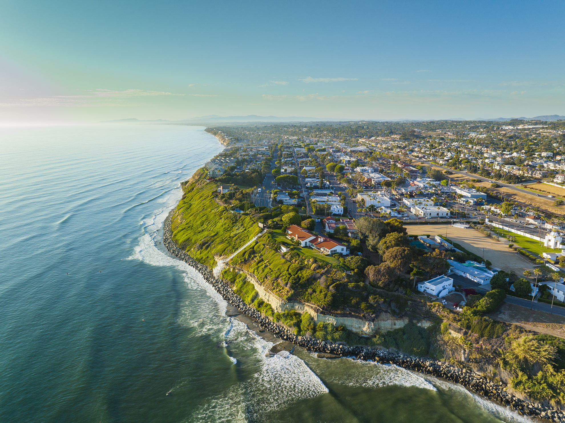 Drone photograph of Encinitas Coast in Encinitas California