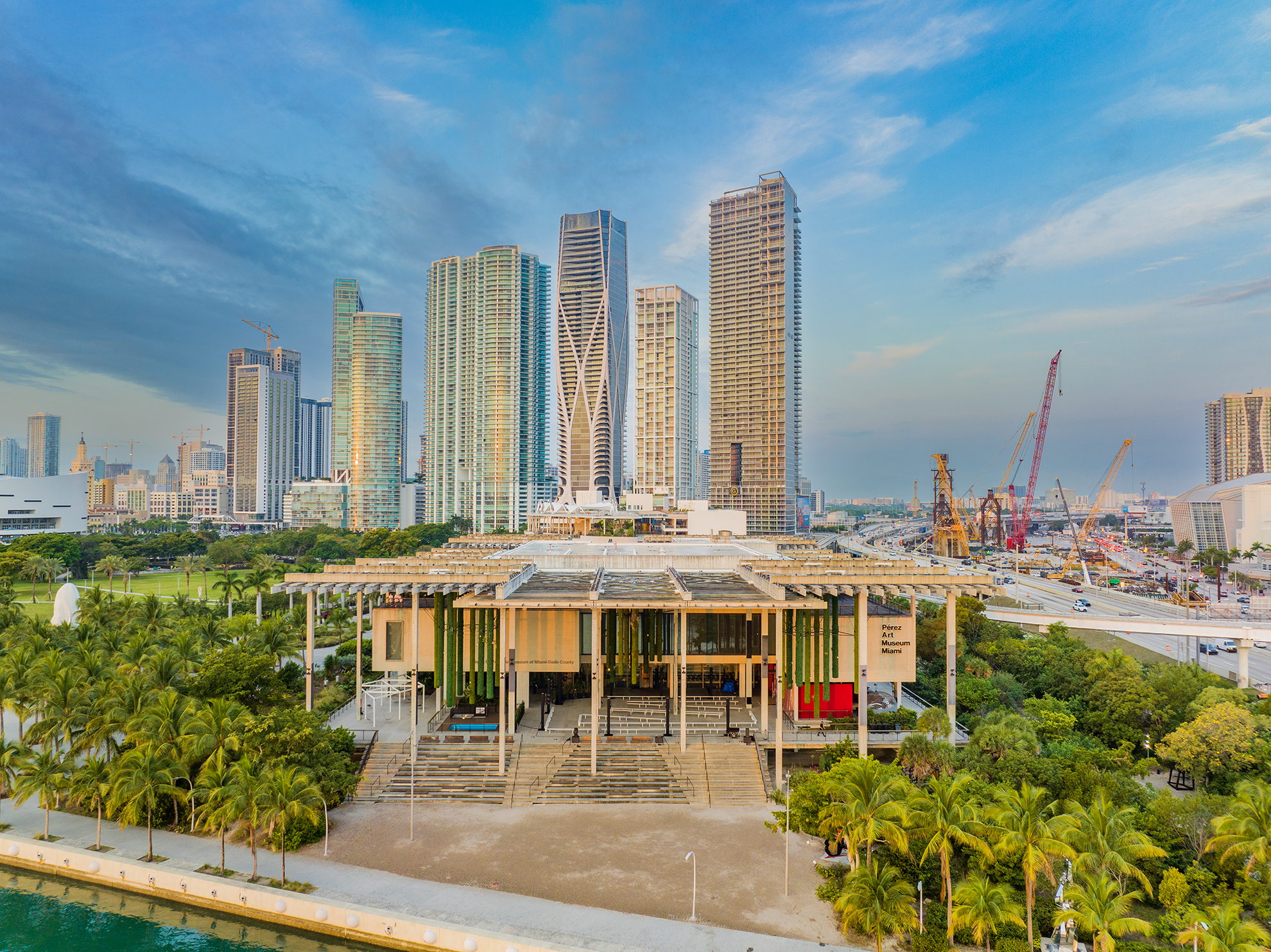 Drone Photograph of Perez Museum in Miami