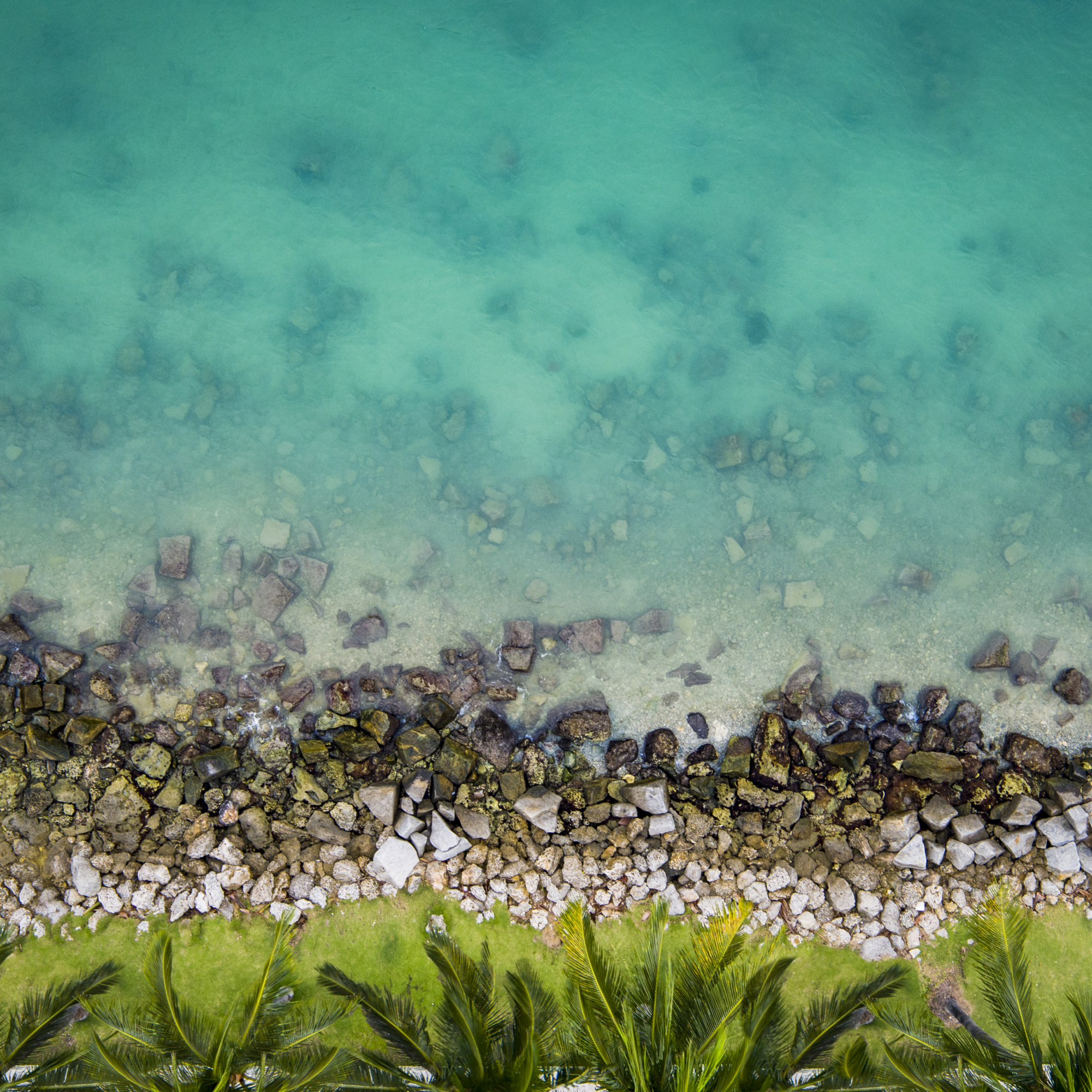 Drone Photograph of canal at Miami Beach